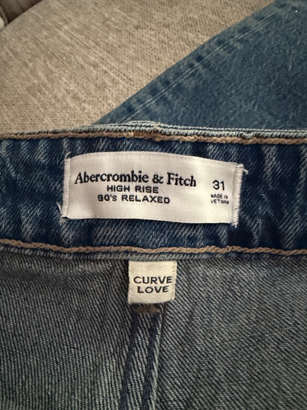 Abercrombie & Fitch Blue Denim High Rise Jeans
